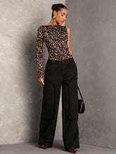 Solid Color Casual Backless Long Sleeve Bodysuit, Elegant For Dating, Shiny Party, Minimalist